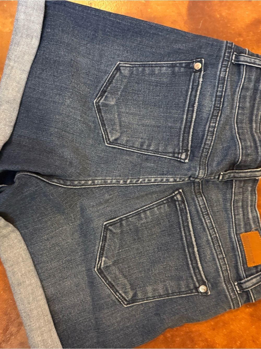 Judy Blue Indigo Rolled Hem Denim Shorts